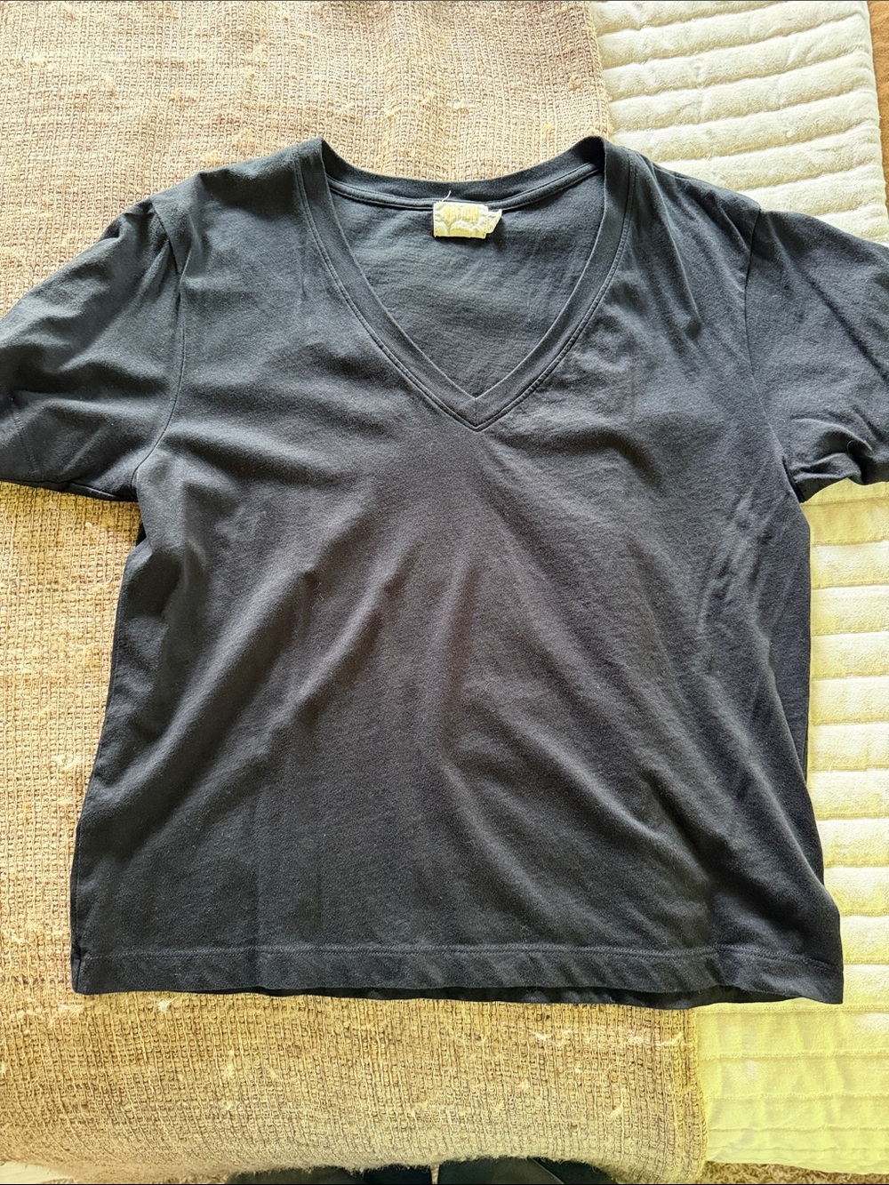Nation LTD Black V-Neck Short Sleeve Tee - Classic Black